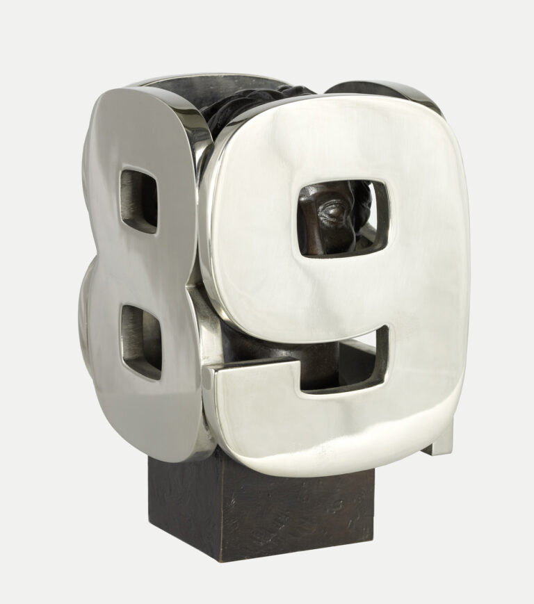 Sculpture, Tête aux chiffres, Sacha Sosno